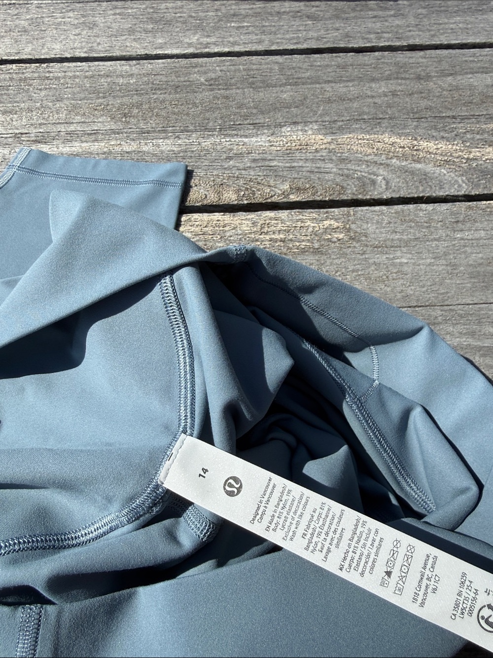 Lululemon BUNDLE Align HR 25" Leggings Steel Blue SIZE 14 ➕ Scrunchie NWT 💙 - Picture 4 of 5